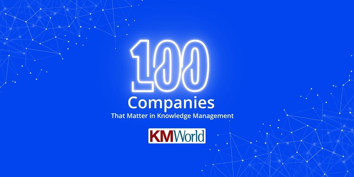 metaphacts named KMWorld's Top 100 Companies that Matter in Knowledge Management in 2026